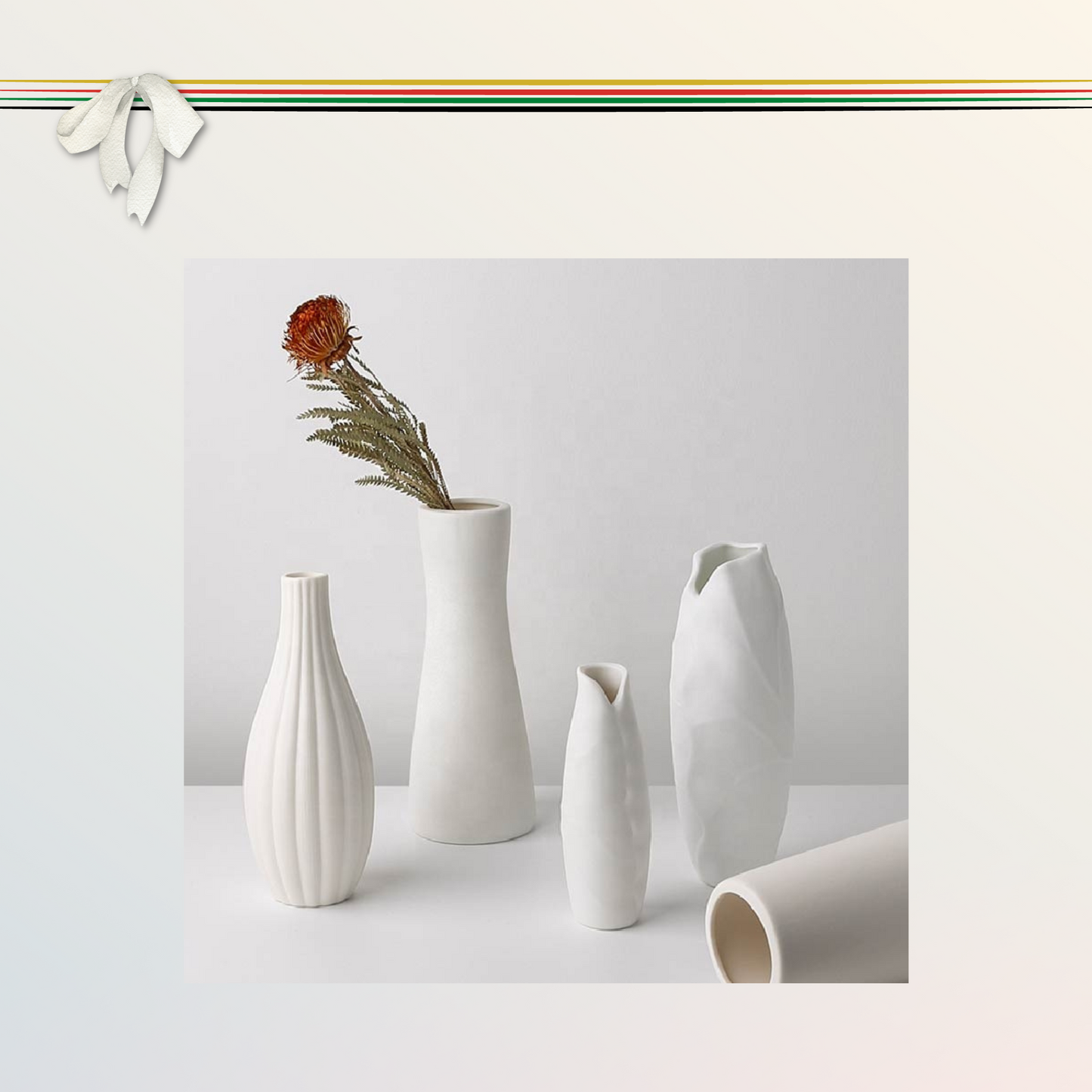 "The Beautiful Lisa Mona Lisa" Home Goods Decorate Modern Design White Nordic Ceramic Flower Vase House Home Decor Vase - Orchid Smart Shop